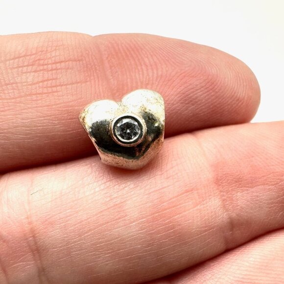 Pandora Heart Charm 925 ALE Sterling Silver - Picture 3 of 3